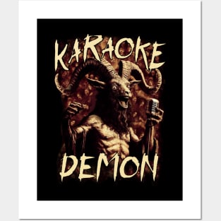 Karaoke Demon (no background) Posters and Art